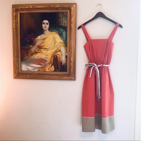 Vintage Dresses & Skirts - Vintage Color Blocked 1960s Sundress Dress